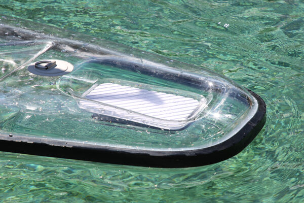 three brothers boards clear paddle board tail detail
