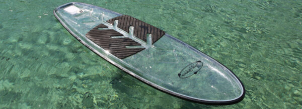 three brothers boards clear paddle board floating on the water