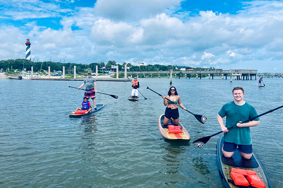 three brothers paddle board tours st augustine locoation